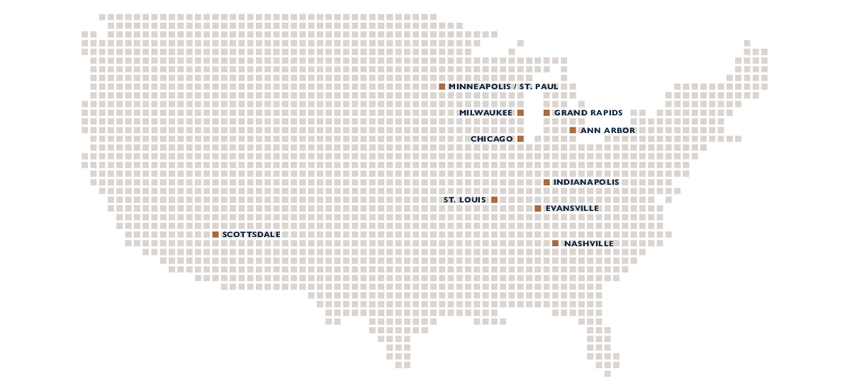 Map to show 1834 locations